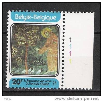 Belgie OCB 2070 (**) Met Plaatnummer 1. - 1981-1990