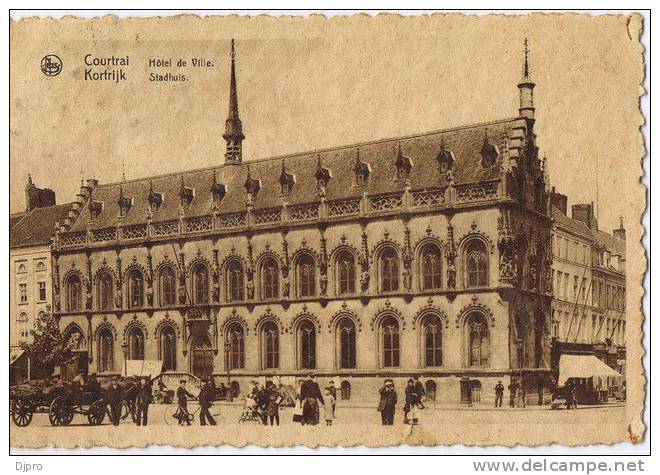 Kortrijk  Stadhuis  Met Boetezegel  10cent Boesinge   1934 - Kortrijk