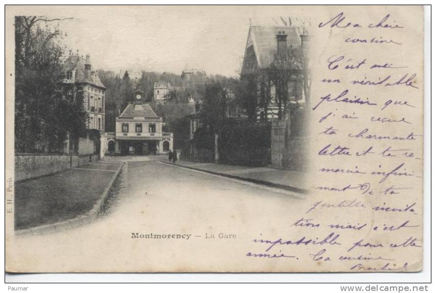 Montmorency   La Gare   Carte1900 - Soisy-sous-Montmorency