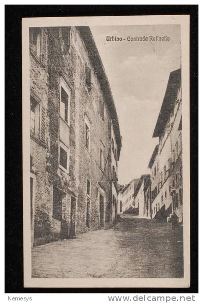 URBINO Contrada Raffaello (Urbino) Anni ´20 FP NV SEE 2 SCANS - Urbino