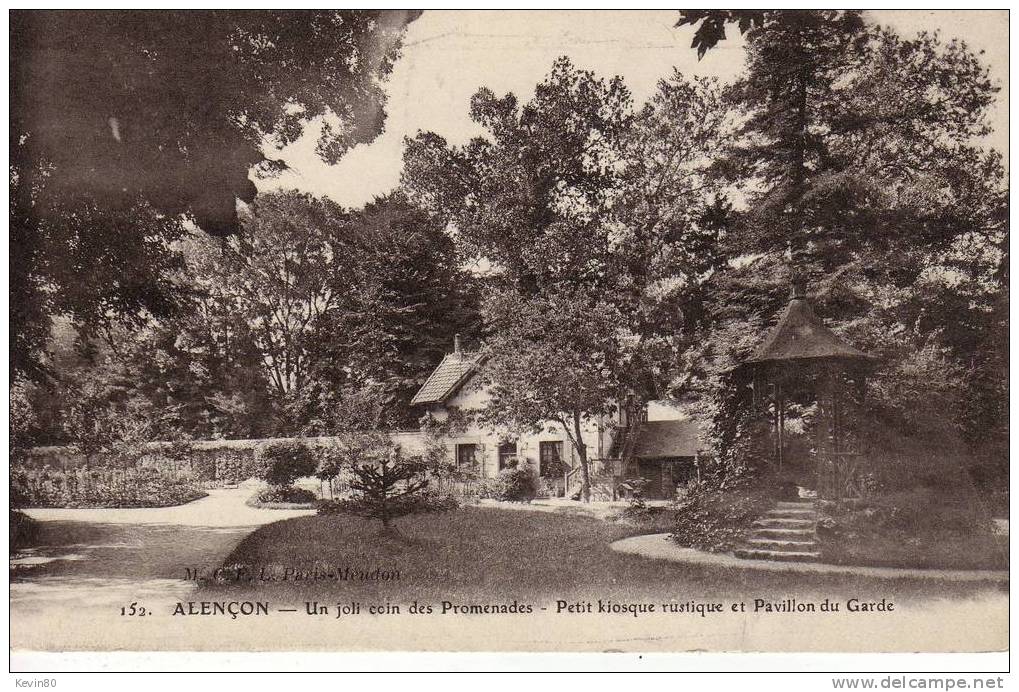 61ALENCON Un Joli Coin Des Promenades Petit Kiosque Rustique Et Pavillon Du Garde - Alencon