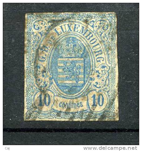 Luxembourg  :  Yv  6  (o) - 1859-1880 Wapenschild