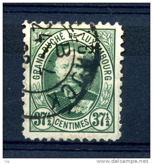 Luxembourg  :  Yv  64  (o)   Dentelé 111/2 X 11 - 1891 Adolphe Voorzijde