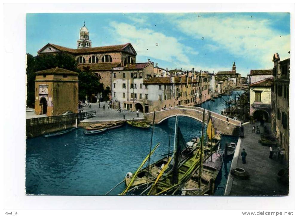 Chioggia Porto Garibaldi 1950c Splendida!! Primi Colori - Chioggia