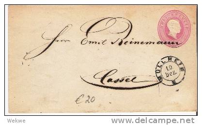 Bad099/  BADEN - Mollheim, 2-Kreiser Auf Ganzsache Nach Cassel - Postal  Stationery