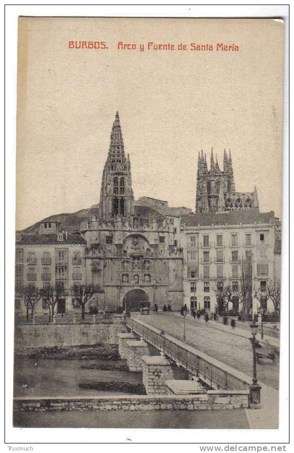 C3555 - BURGOS - Arco Y Puente De Santa Maria - Burgos