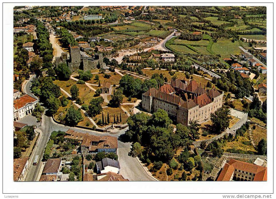 Portugal Cor 1124 – Guimarães – Castelo E Paços Do Duque De Bragança .  Vista Aérea - Bragança