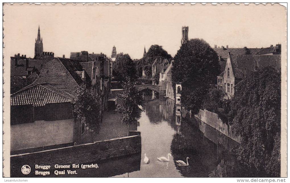 BRUGGE GROENE REI QUAI VERT CYGNE - Brugge