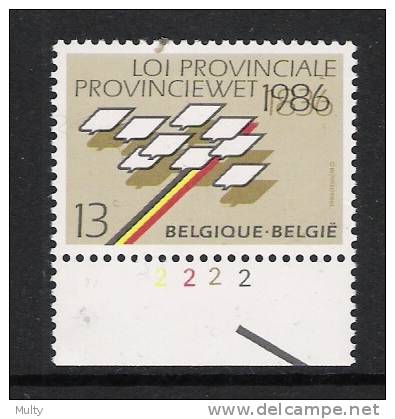 Belgie OCB 2231 (**) Met Plaatnummer 2. - 1981-1990