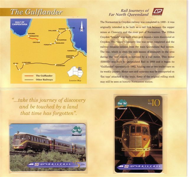 LOCOMOTIVES - Australia MINT SET Of 2. Cards In Folder * Train Tren Zug Treno Railway Chemin De Fer Eisenbahn Locomotive - Australie