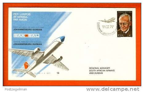 RSA 11-2-77 Airway Cover 16b JHB - Durban Date Error - Airplanes