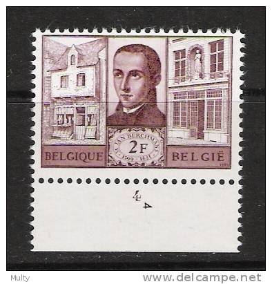 Belgie OCB 1335 (**) Met Plaatnummer 4. - 1961-1970