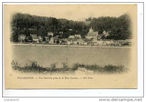 CPA 76.VILLEQUIER.-Vue Générale  Prise De La Rive Gauche.-.-.-azs 118 - Villequier