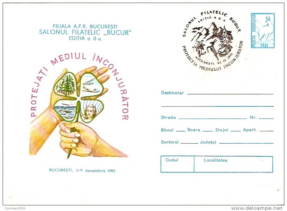 Romania / Postal Stationery With Special Cancellation / The Protection Environment - Naturaleza