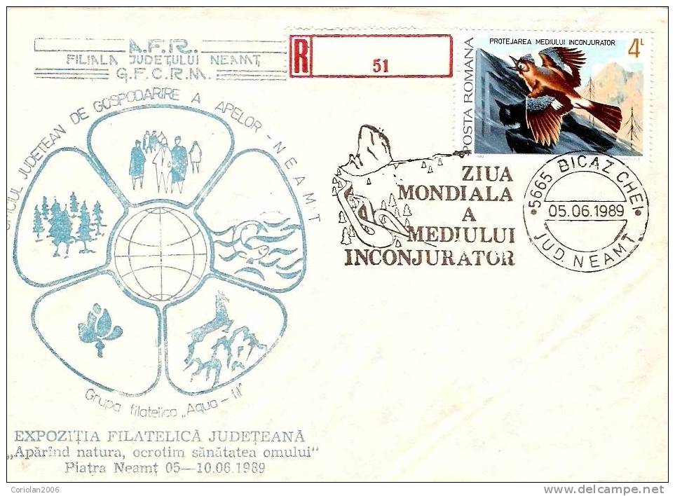 Romania / Special Cover With Special Cancellation / World Day For Protection Environment - Naturaleza