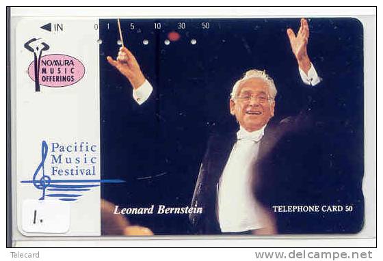 Telecarte LEONARD BERNSTEIN (1) Musique Music Muziek JAPON - Music