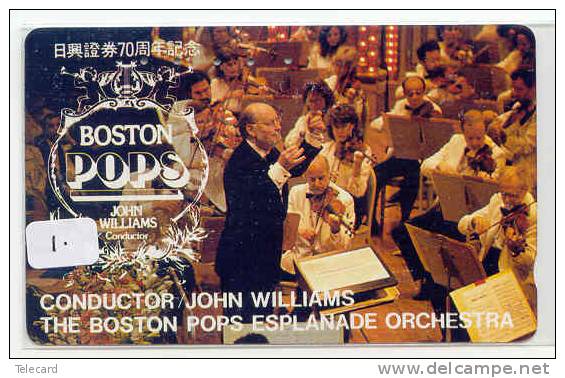 Telecarte CONDUCTOR JOHN WILLIAMS (1) CONCERT DIRIGENT BOSTON USA Musique Music Muziek JAPON - Música
