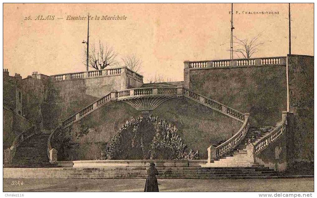 30 ALAIS Escalier De La Maréchale  1905 - Alès