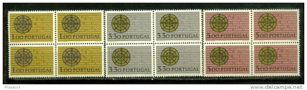 PORTUGAL  N° 981 A 983 ** Blocs De 4 - Nuevos