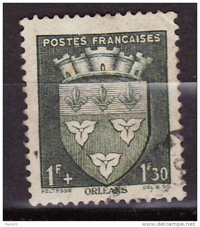 556 - Armoirie  Orléans - 1f + 1f30 Vert - Oblitéré - Used Stamps
