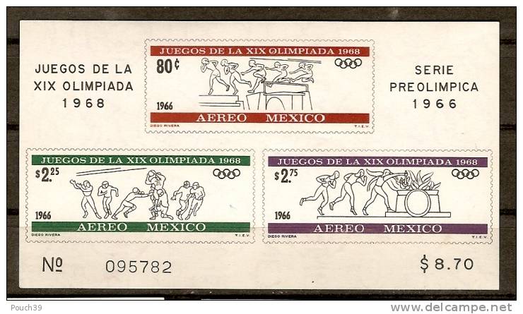Mexique Bloc Jeux Olympiques 1968. Neuf** - Mexico