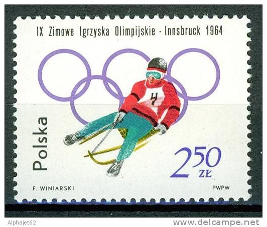 Sports D'hiver - Luge - POLOGNE - Jeux Olympiques Innsbruck 1964 - N° 1327 ** - Neufs