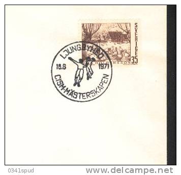 1971 Suede  Escrime  Fencing  Scherma  CISM  Sur Carte - Fencing