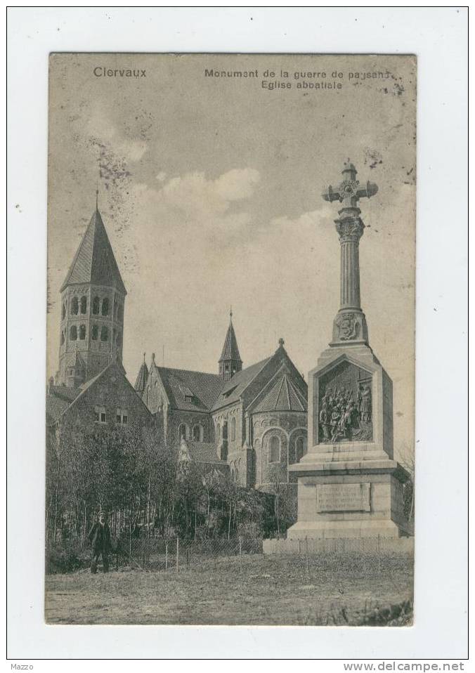 4458/ CLERVAUX  Monument De La Guerre Des Paysans / Eglise Abbatiale (1911) - Clervaux