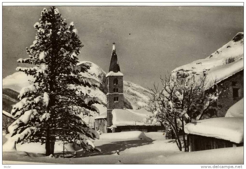 CPSMPF (73)    VAL D ISERE  Le Clocher Sous La Neige - Val D'Isere