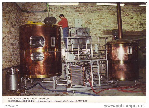 Le Roc Saint-André Morbihan Nettoyage Des Cuve Sde Brassage Brasserie Bière Cervoiserie - Industrie