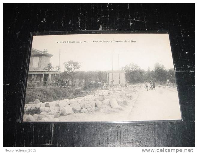 VILLEPARISIS - PAVE DE MITRY - DIRECTION DE LA GARE - 77 SEINE ET MARNE - CARTE POSTALE FRANCE - Villeparisis