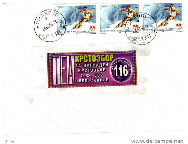 Macedonia / Cover With Cancelation Kumanovo - Inverno1998: Nagano