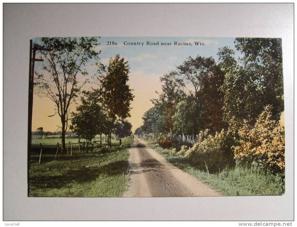 United State. Country Road Near Racine. Wis. - Racine