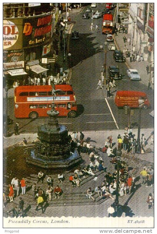 LONDON - Piccadilly Circus - ET 4896R - Voyaged 1970 - Piccadilly Circus