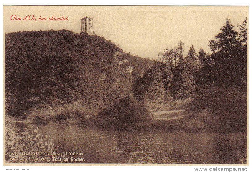 HOUYET CHATEAU D´ARDENNE PUB CHOCOLAT COTE D´OR LA LESSE ET LA TOUR - Houyet