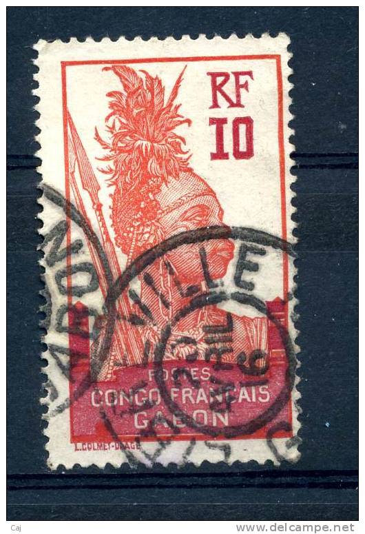 Gabon  :  Yv  37  (o)     ,  N2 - Used Stamps