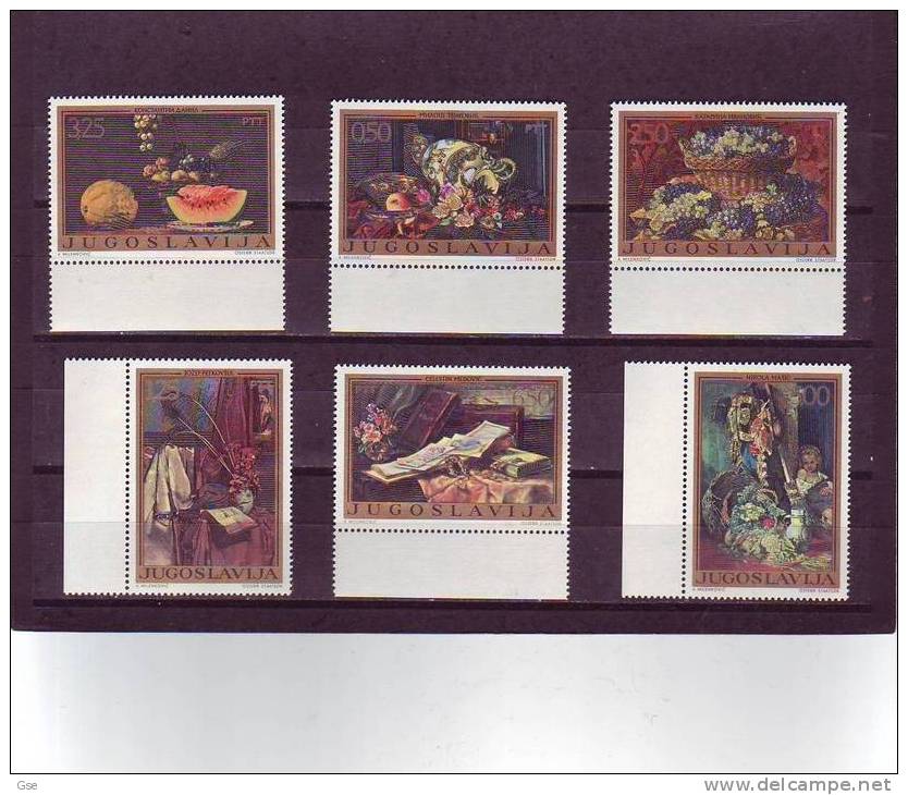 YUGOSLAVIA 1972 - Yvert 1374/9** - Quadri - Unused Stamps