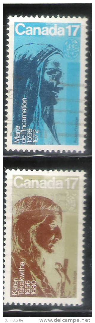 Canada 1981 Indian Saint & Founder Of Ursuline Order Used - Oblitérés