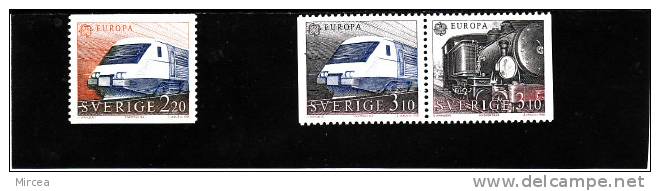 Suede Yv.no.1477/9 Neufs** - 1988