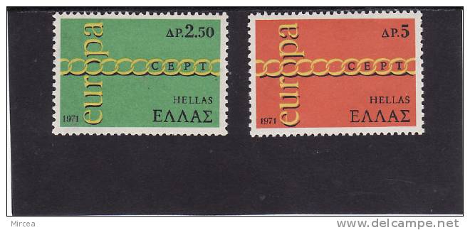 Grece  Yv.no.1052/3 Neufs** - 1971
