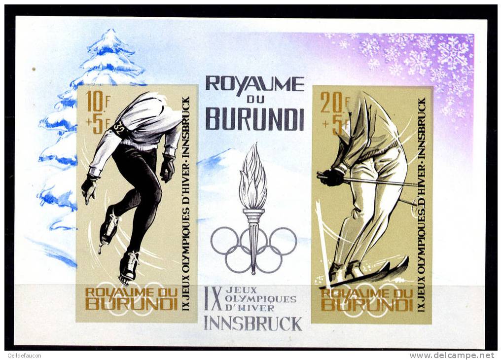 BURUNDI - COB - B.F. 3A** - Cote 12.50 € - Winter 1964: Innsbruck