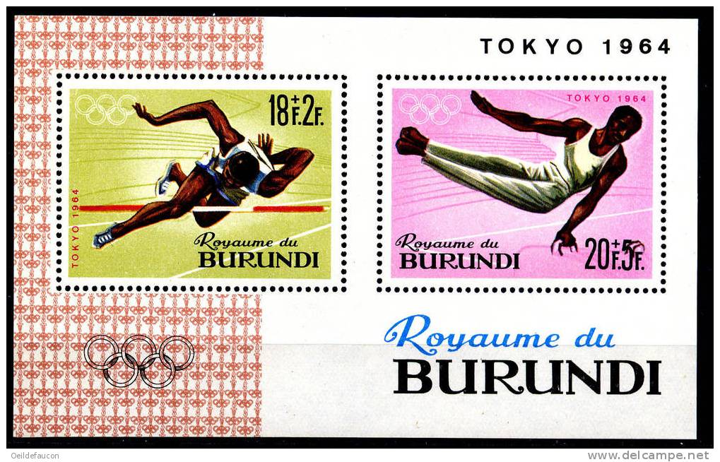 BURUNDI - COB - B.F. 5** - Cote 4.50 € - Zomer 1964: Tokyo