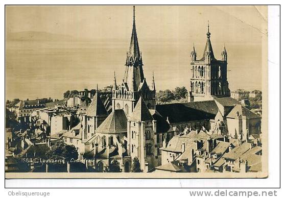 VD LAUSANNE CULLY 1938 N ° 1564 CATHEDRALE - Cully