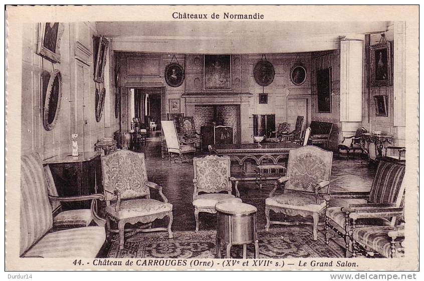 CARROUGES (Orne).  Le Château / Le Grand Salon - Carrouges