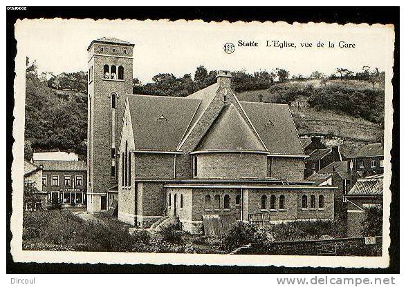 7110 -   Statte  L'église Vue De La Gare - Huy