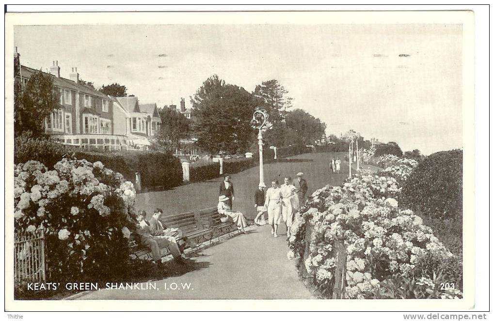 SHANKLIN - Keats Green - Oblitéré Shanklin 1951 - Shanklin