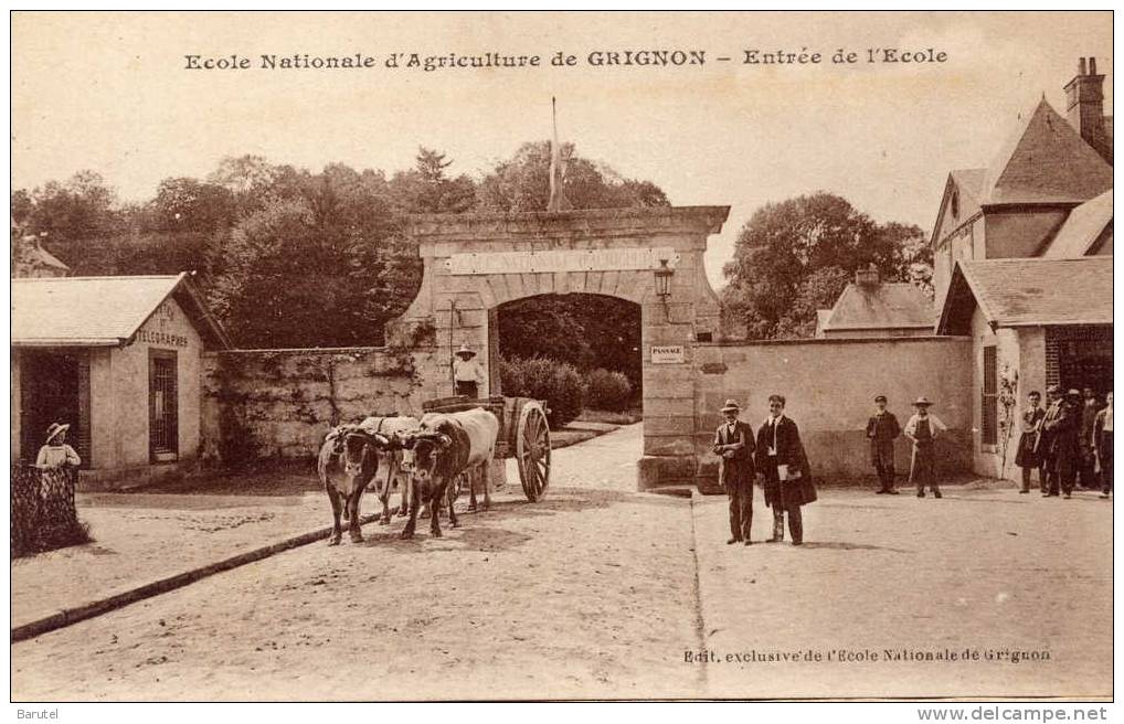 GRIGNON - Ecole Nationale D´Agriculture. Entrée De L´Ecole - Grignon