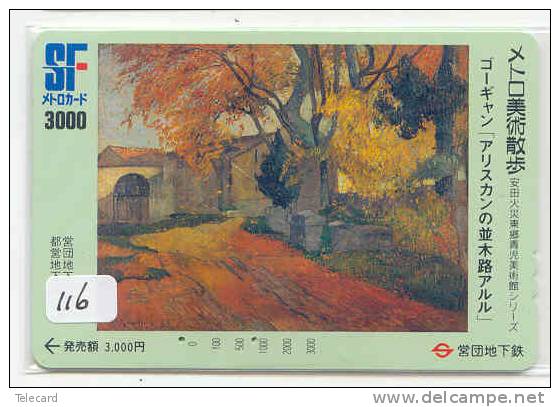 VINCENT VAN GOGH Sur Telecarte Japan (116) Painting - Peinture - Mahlerei - Schilderij - Art - Peinture