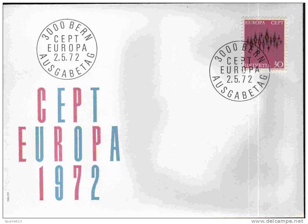 Fdc Suisse 1972 Europa-CEPT 1972 - 1972