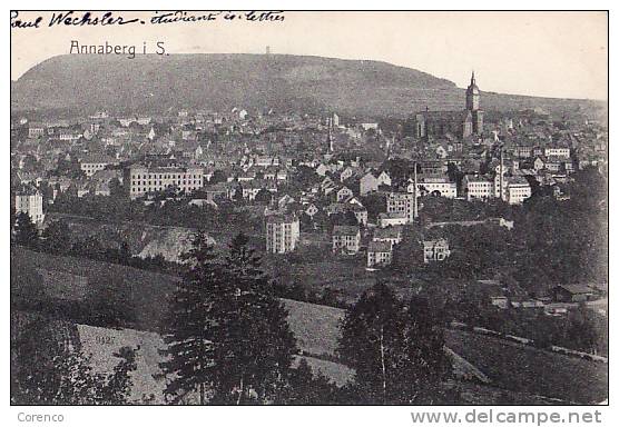 D  J 50   ANNABERG  I S  Circulée  1908 - Annaberg-Buchholz